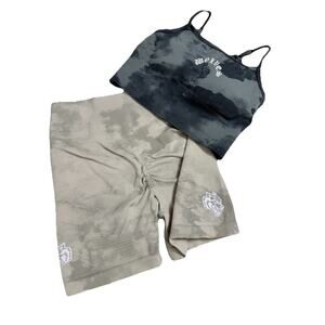 Darc Sport SET SHE Wolves Forever Seamless Everson Training Shorts Halter Size S